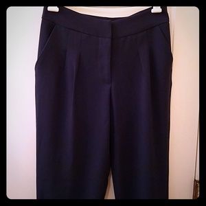 Dark Blue Tapered-leg Pants
